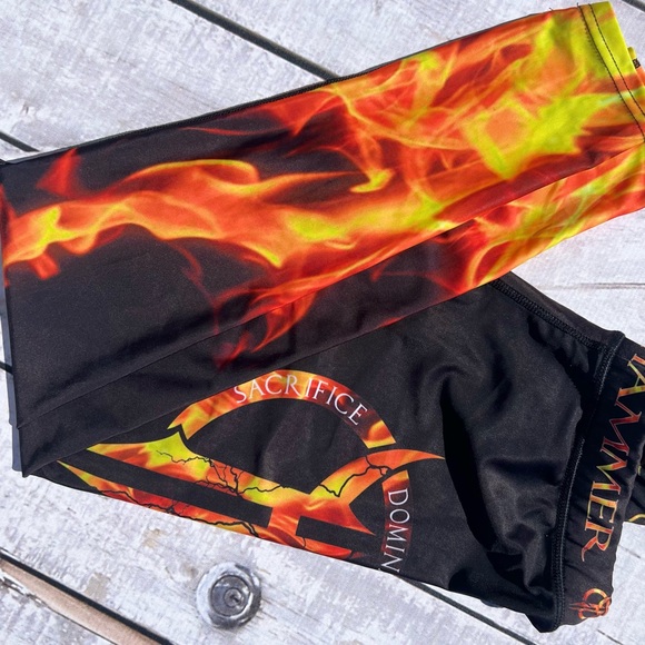 War Hammer women’s bodybuilding/ workout / fitness leggings. New without tags. M - Picture 6 of 11